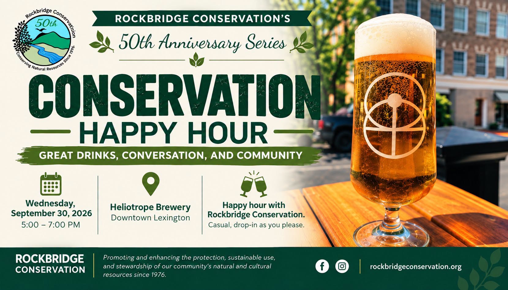 Conservation Happy Hour | Rockbridge Conservation's 50th Anniversary Series